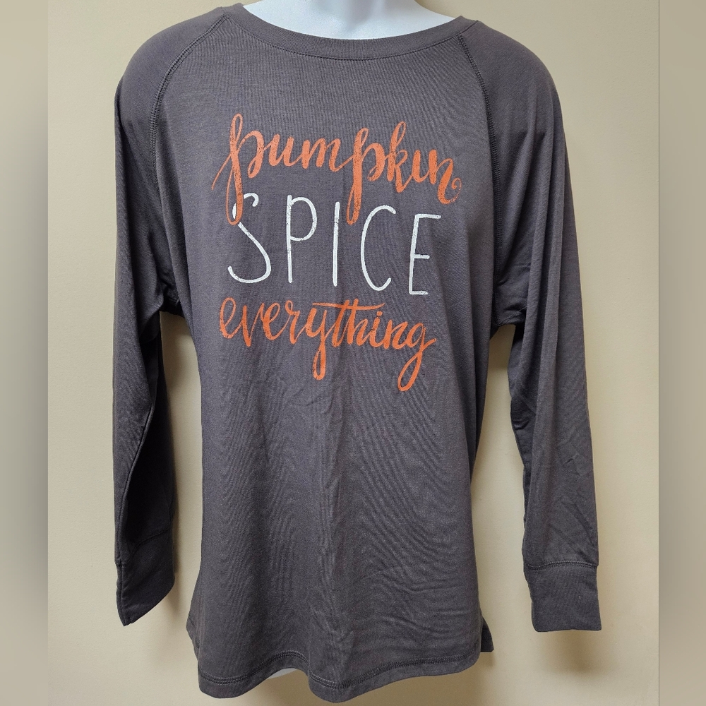 NWT Womens "Pumpkin Spice Everything" Long Sleeve t-shirt